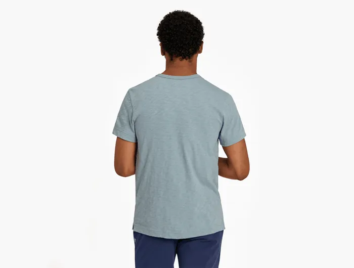 Life is Good Men's Textured Slub Tee - Wander Ski Coin