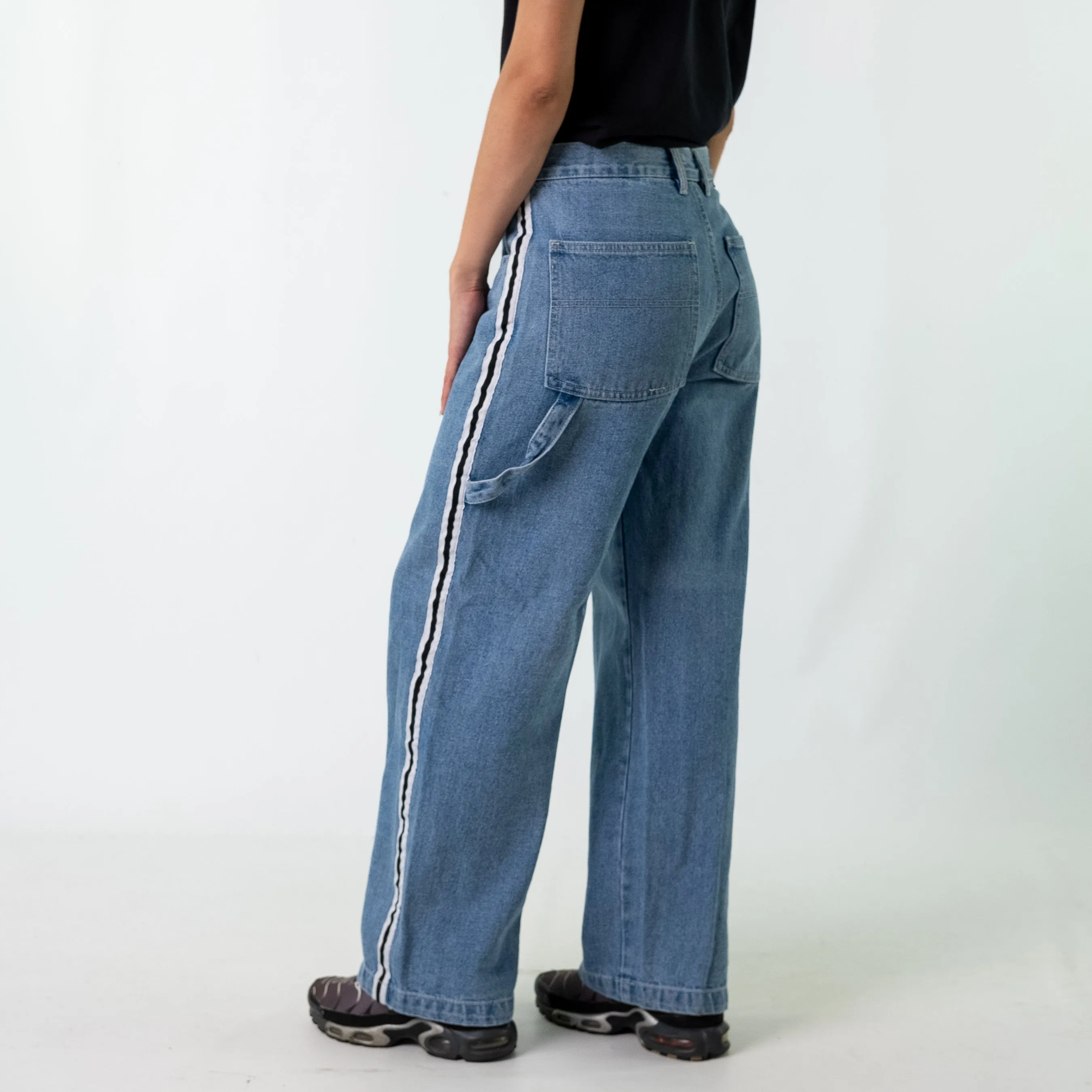 Light Blue y2ks UNIF Denim Hip Hop Jeans Baggy Pants (30x30)