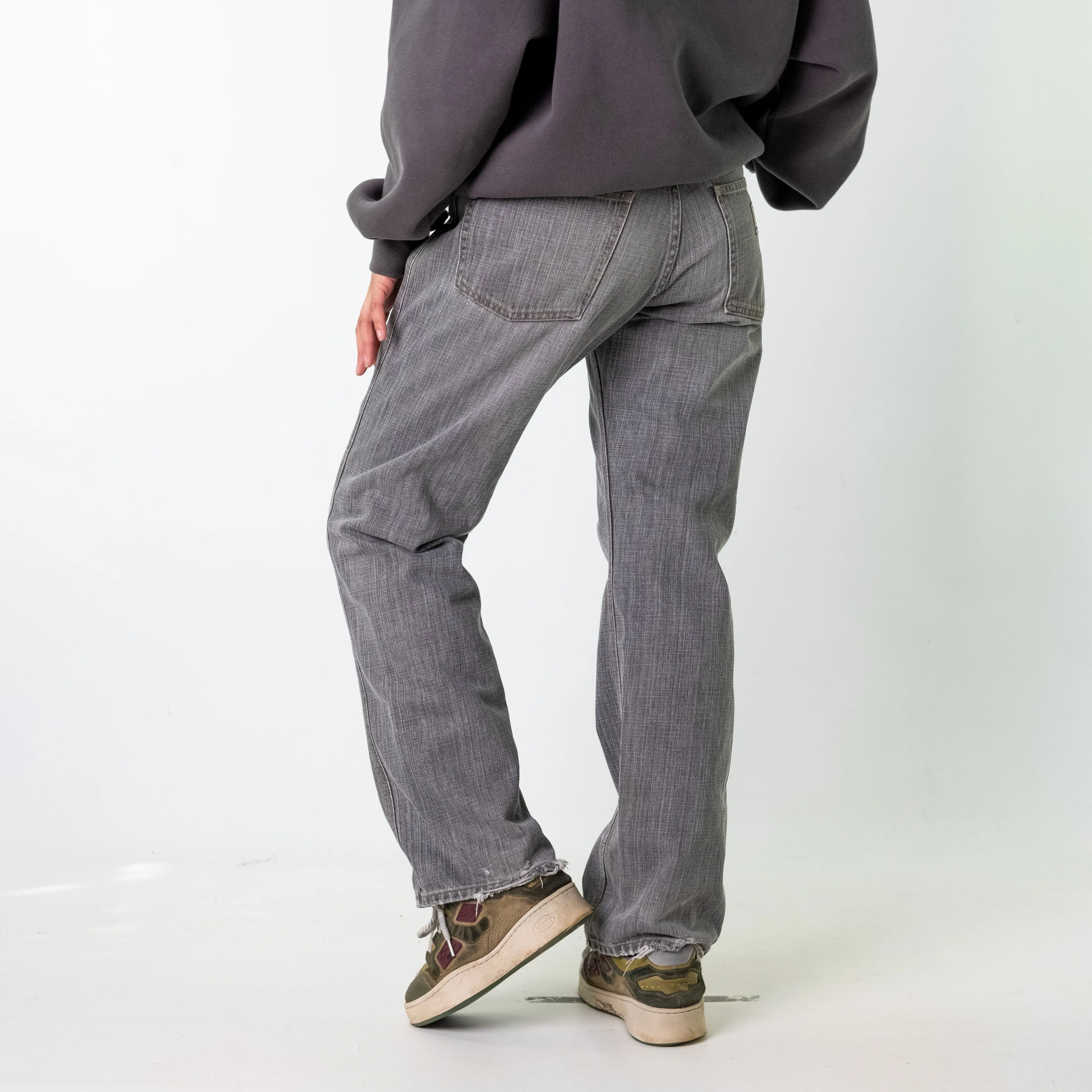 Light Grey 90s Carhartt  Cargo Skater Trousers Pants Jeans (30x32)