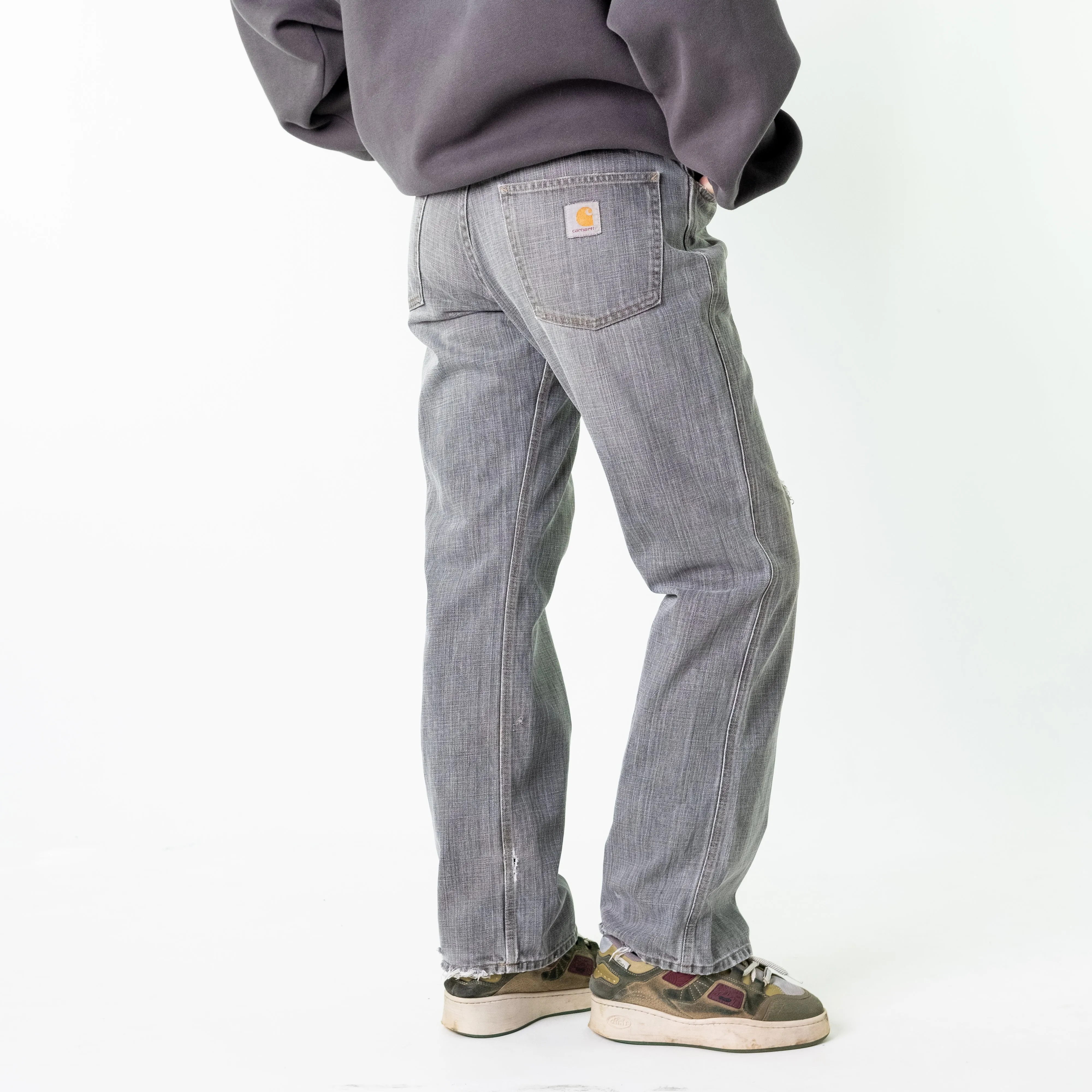 Light Grey 90s Carhartt  Cargo Skater Trousers Pants Jeans (30x32)