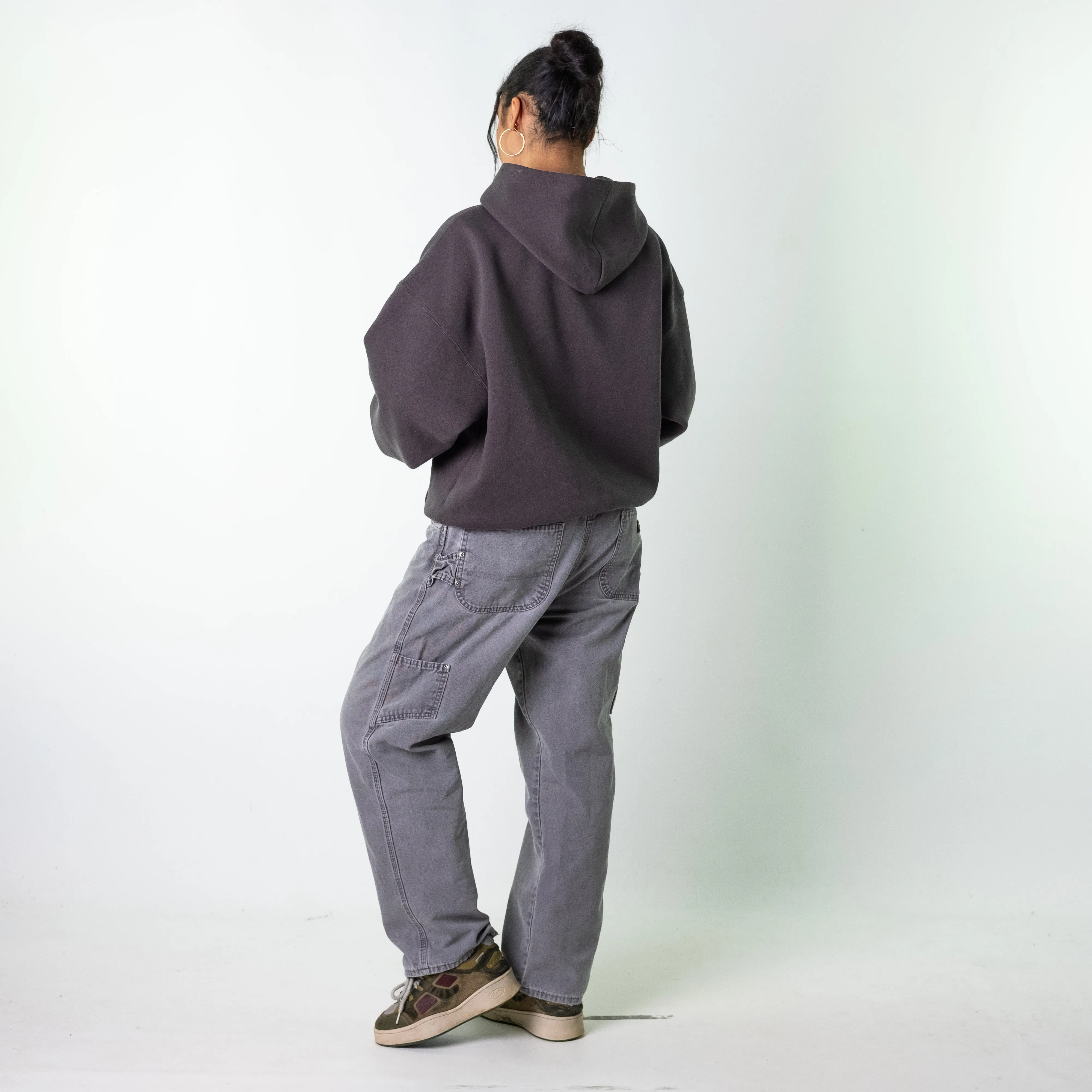 Light Grey 90s Dickies  Cargo Skater Trousers Pants Jeans (36x30)