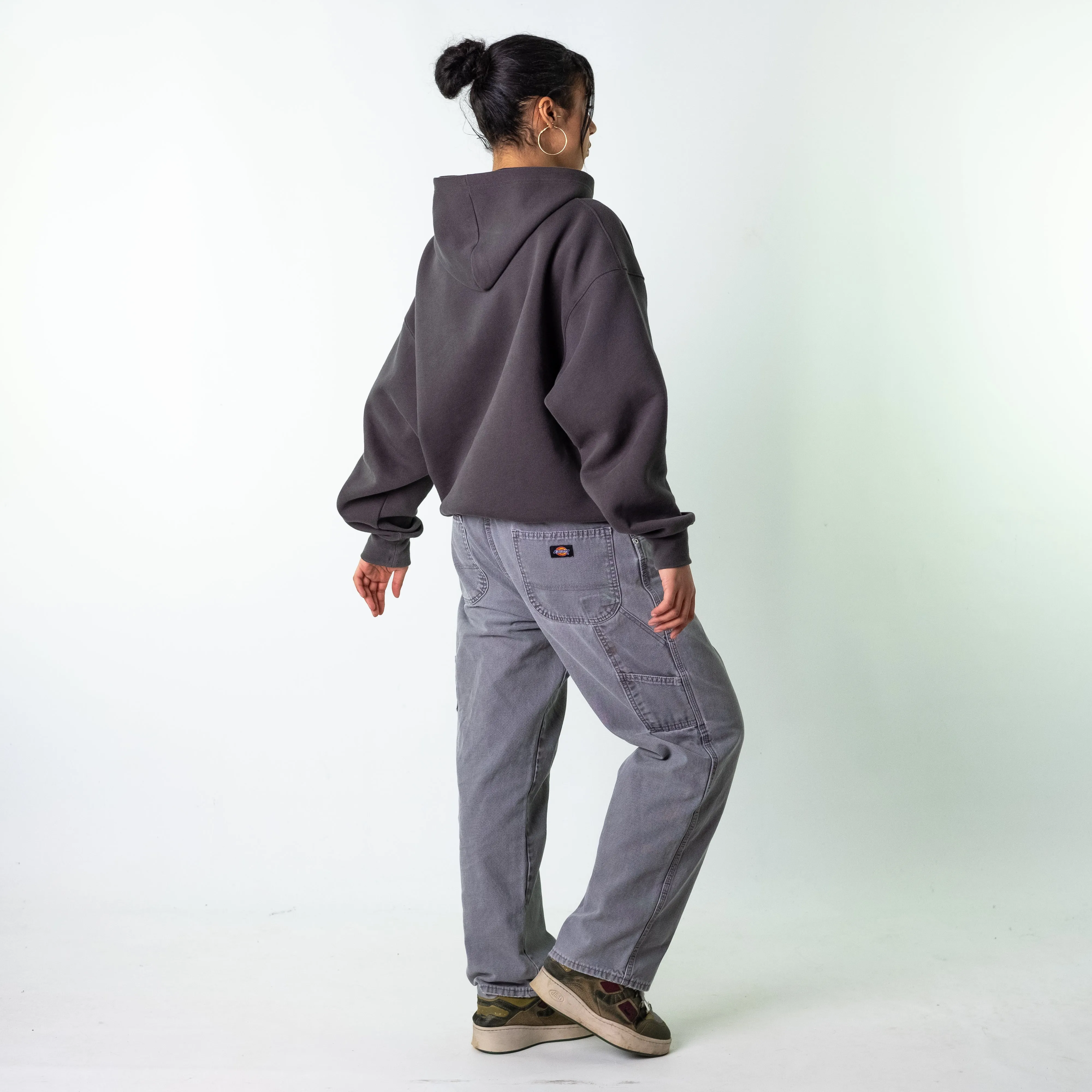 Light Grey 90s Dickies  Cargo Skater Trousers Pants Jeans (36x30)