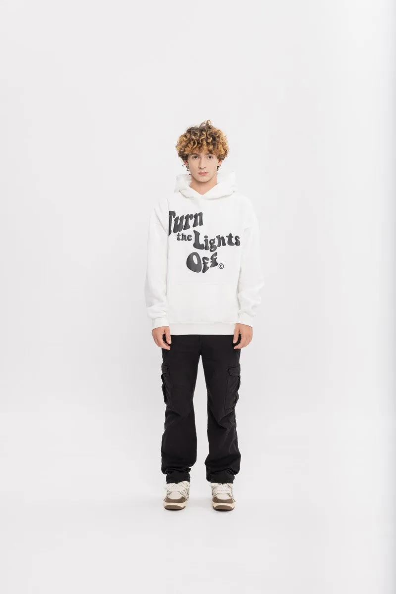 Lights Off Puff Print Hoodie