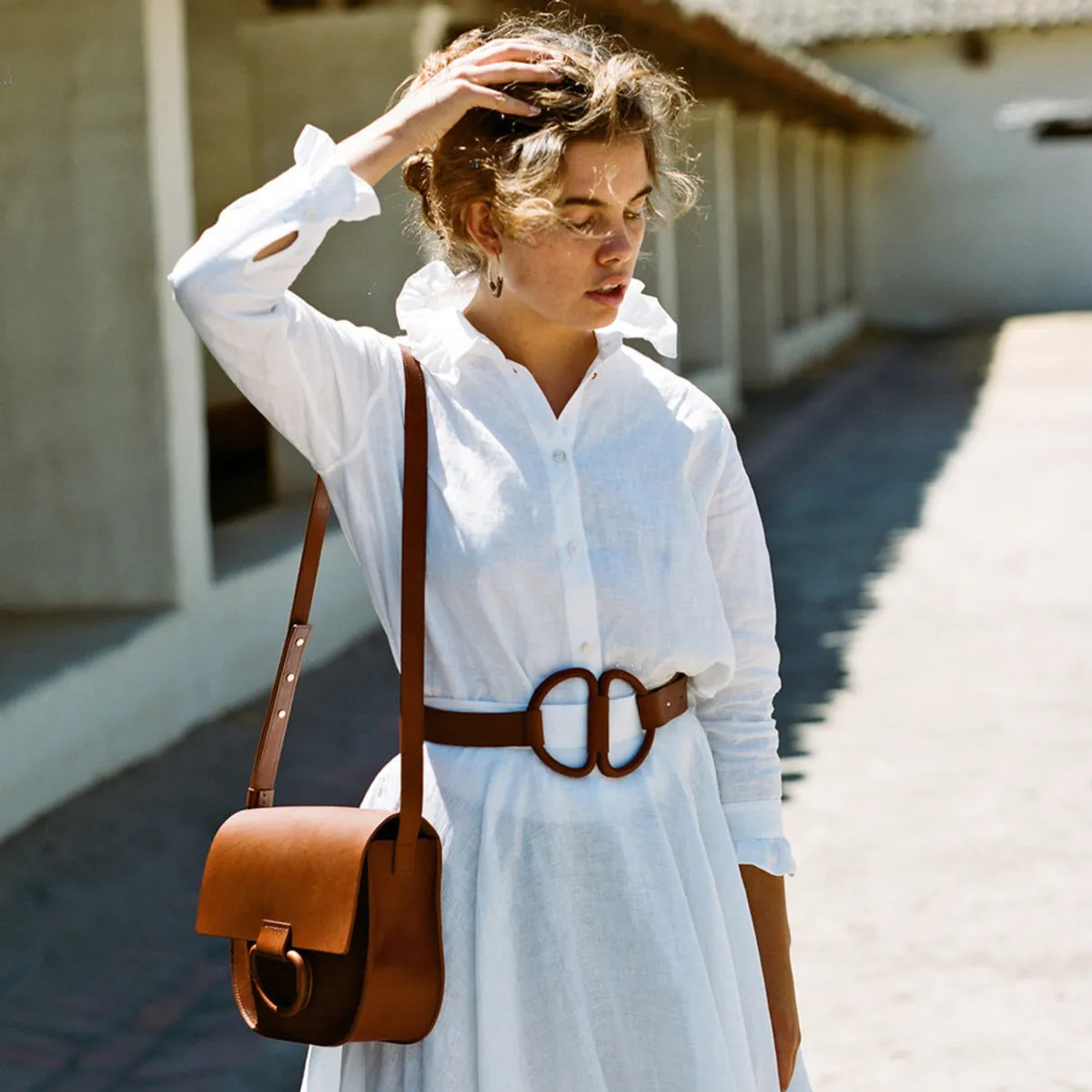 logan bag - saddle brown