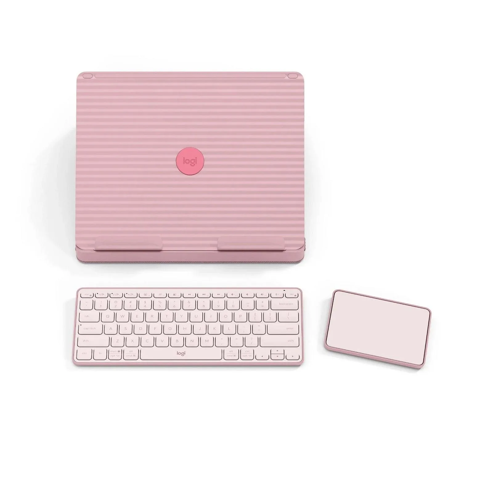 Logitech Casa Pop-Up Desk Keyboard & Touchpad Bohemian Blush Pink