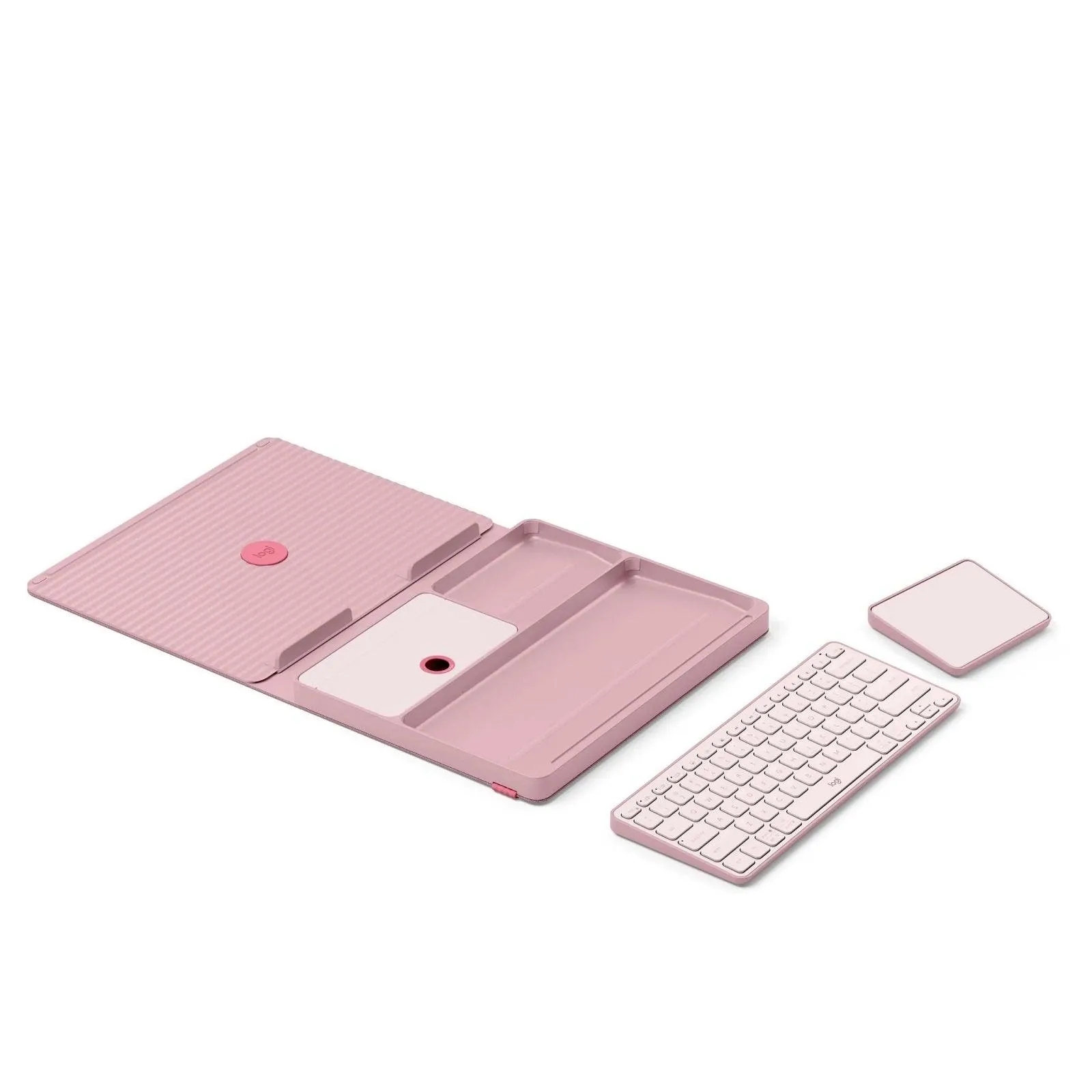 Logitech Casa Pop-Up Desk Keyboard & Touchpad Bohemian Blush Pink