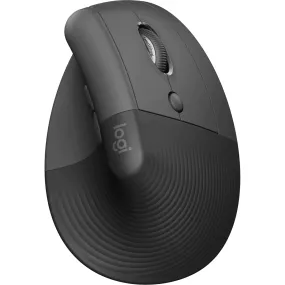 Logitech Lift Vertical Ergonomic Mouse Bluetooth/Logi Bolt Ergo Wireless Graphite Black
