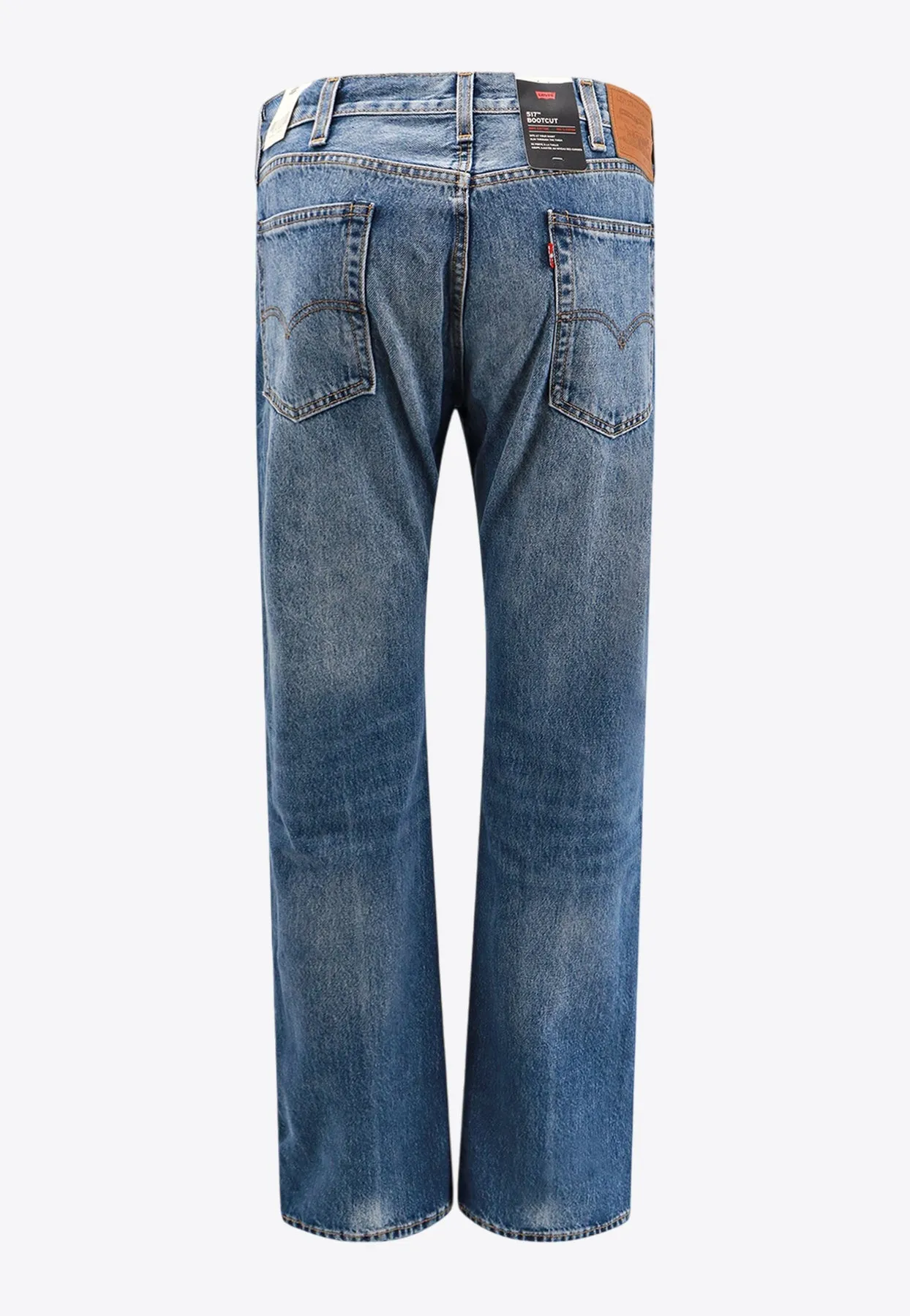 Logo Patch Straight-Leg Jeans
