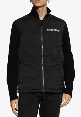 Logo Print Quilted Jacket