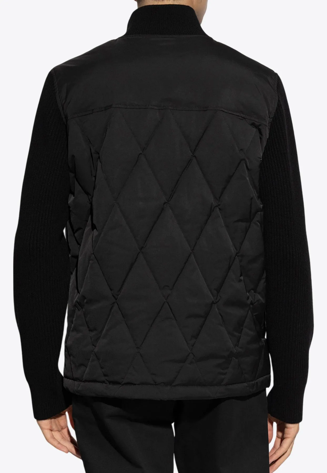 Logo Print Quilted Jacket