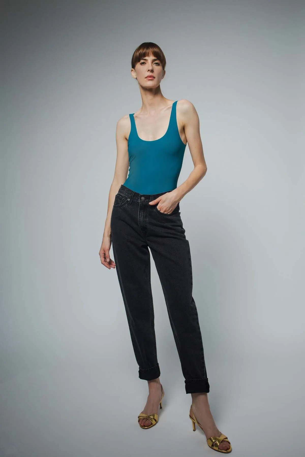 LOLA TANK BODYSUIT - DEEP OCEAN
