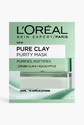 L'Oréal Paris Pure Clay Purity Mattifying Eucalyptus Face Mask 50ml