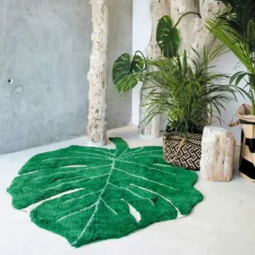 Lorena Canals Kaarol Monstera Washable Rug Green