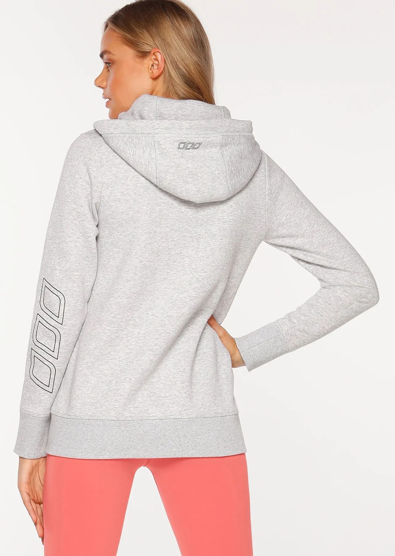 Lorna Jane LJ Active Hoodie in Grey Marl