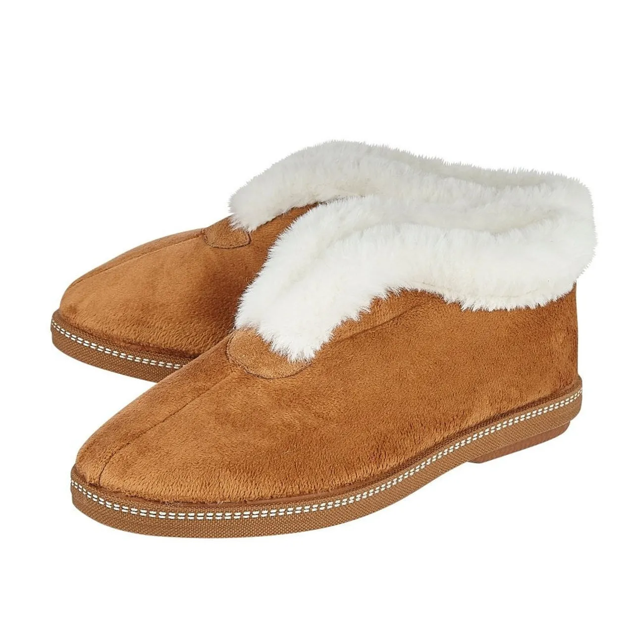 Lotus Grace ULH041TT00 Chestnut grace fur top slipper