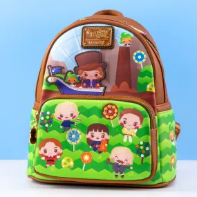 Loungefly x Warner Bros Charlie and the Chocolate Factory 50th Anniversary Mini Backpack