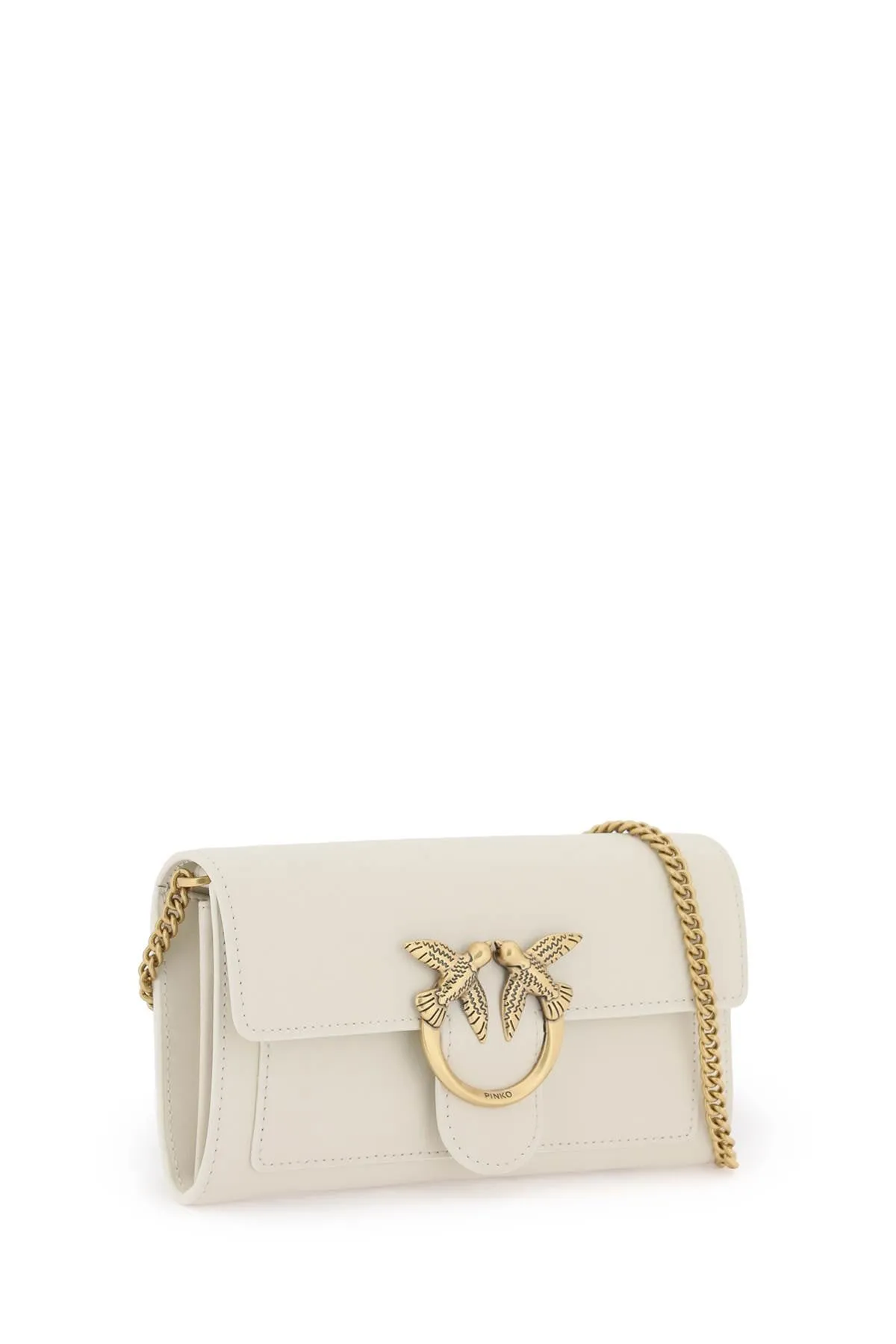 love bag simply crossbody bag 100062 A0F1 BIANCO SETA-ANTIQUE GOLD