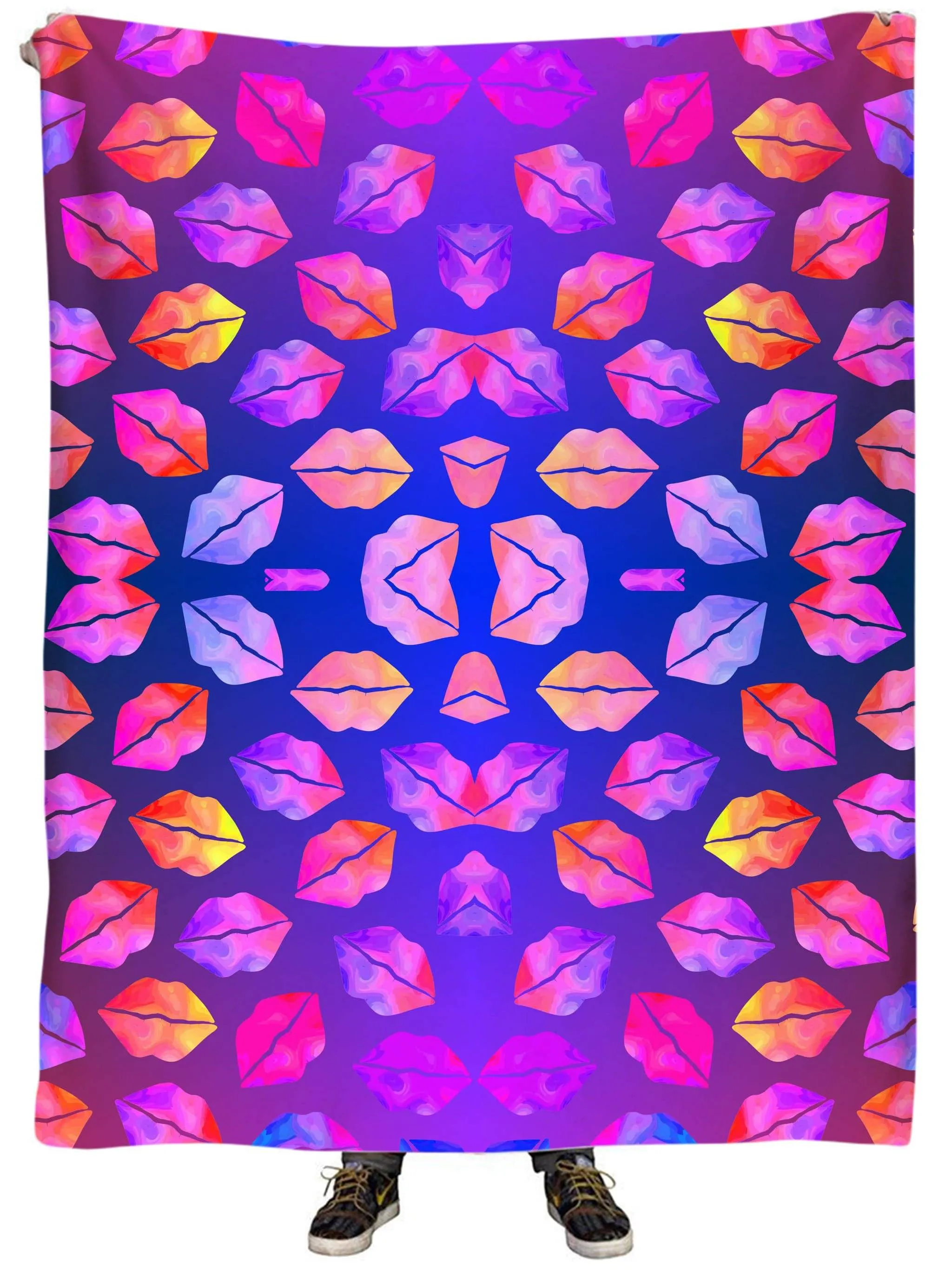 Love Lips Plush Blanket