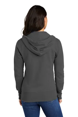 LPC78ZH Port & Company® Women's Core Fleece Full-Zip Hooded Sweatshirt.