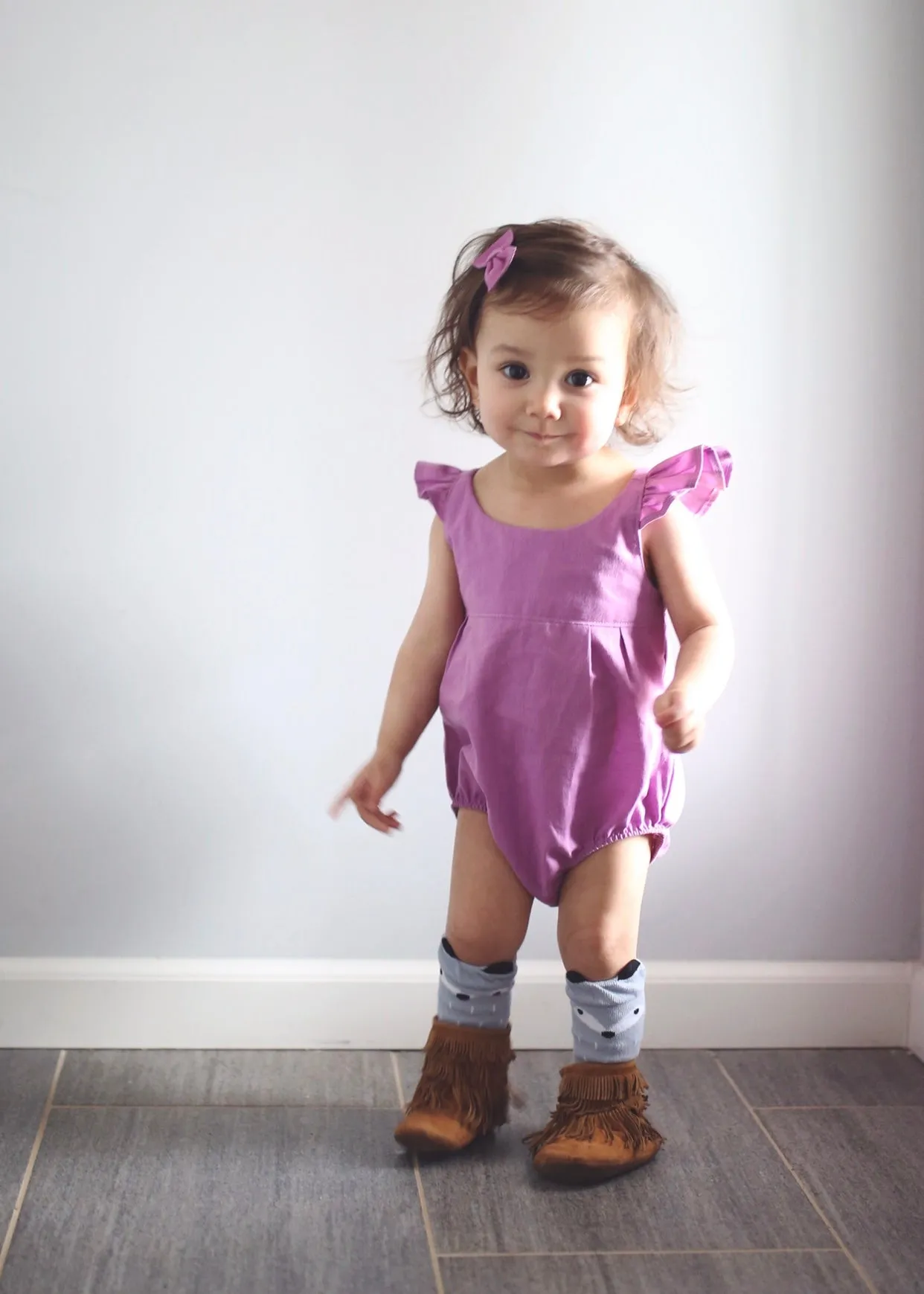 Lua Romper - Orchid