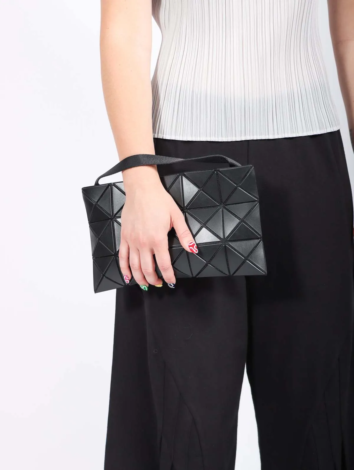 Lucent Matte Shoulder Bag - Black