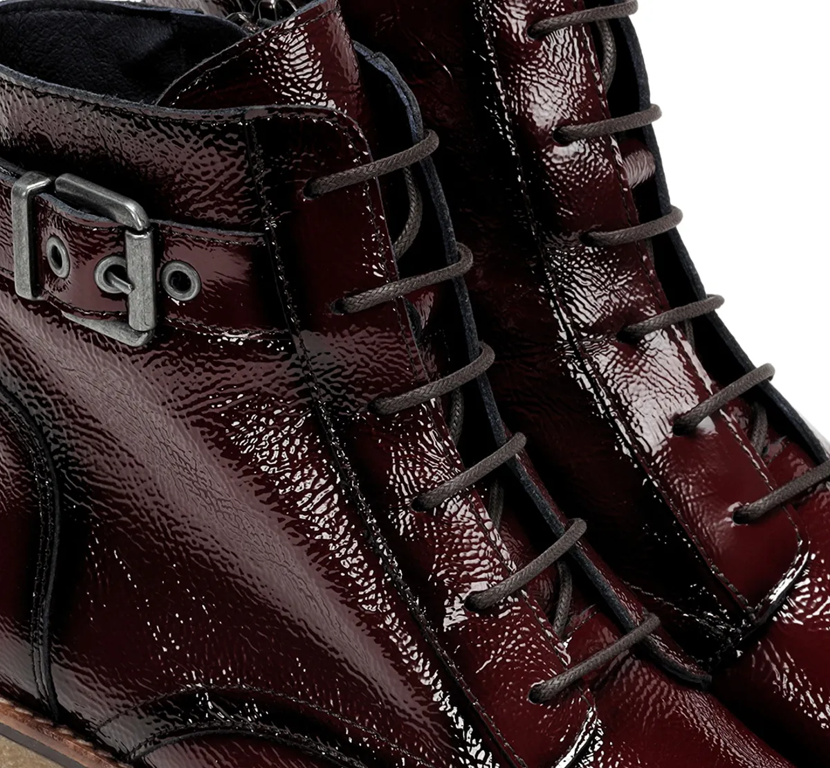 LUCERO D8686 Burgundy Ankle Boot