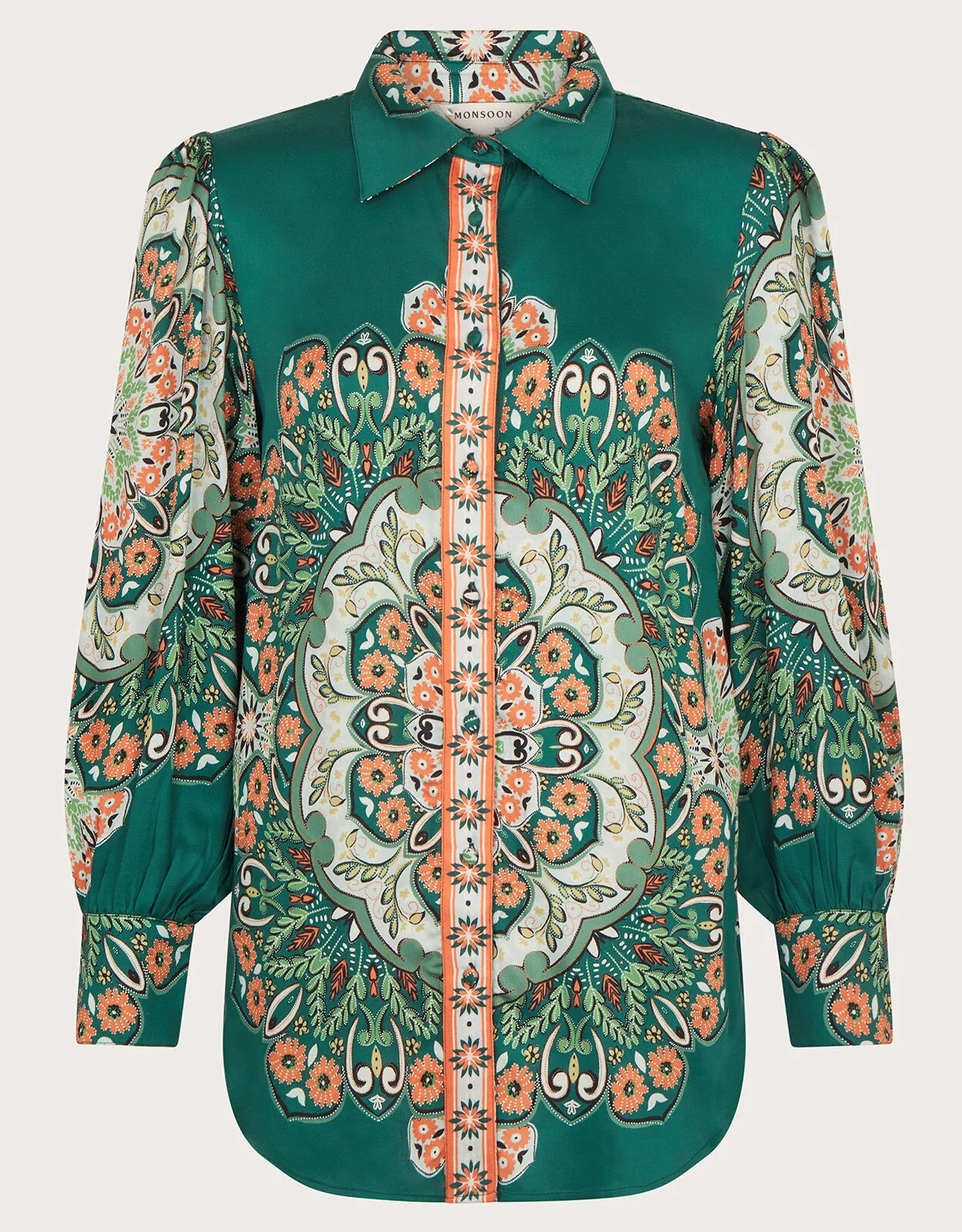 Lumi Print Blouse Green