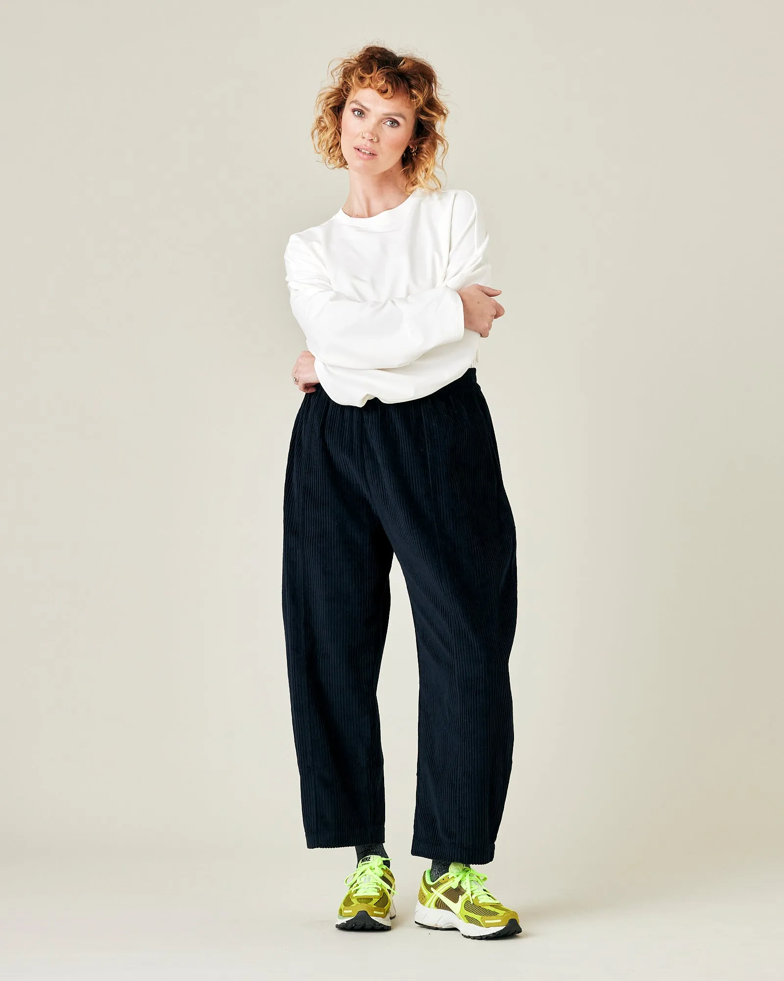 Mabel True Navy Cord Trousers