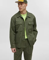 Macy's Mode of One Men's Relaxed-Fit Utility Shirt Jacket, Created for Macy's