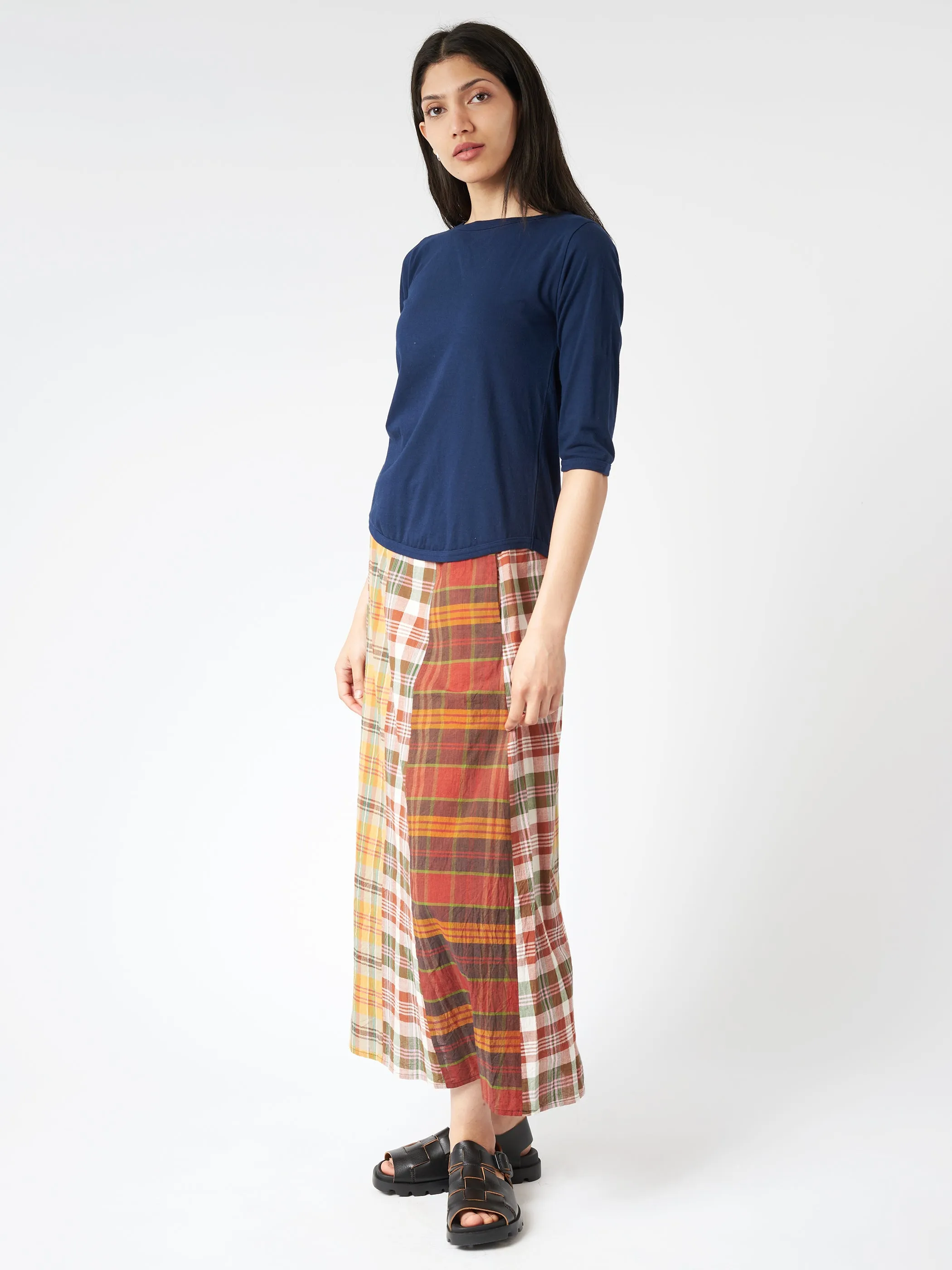 Madras Crazy Check Skirt