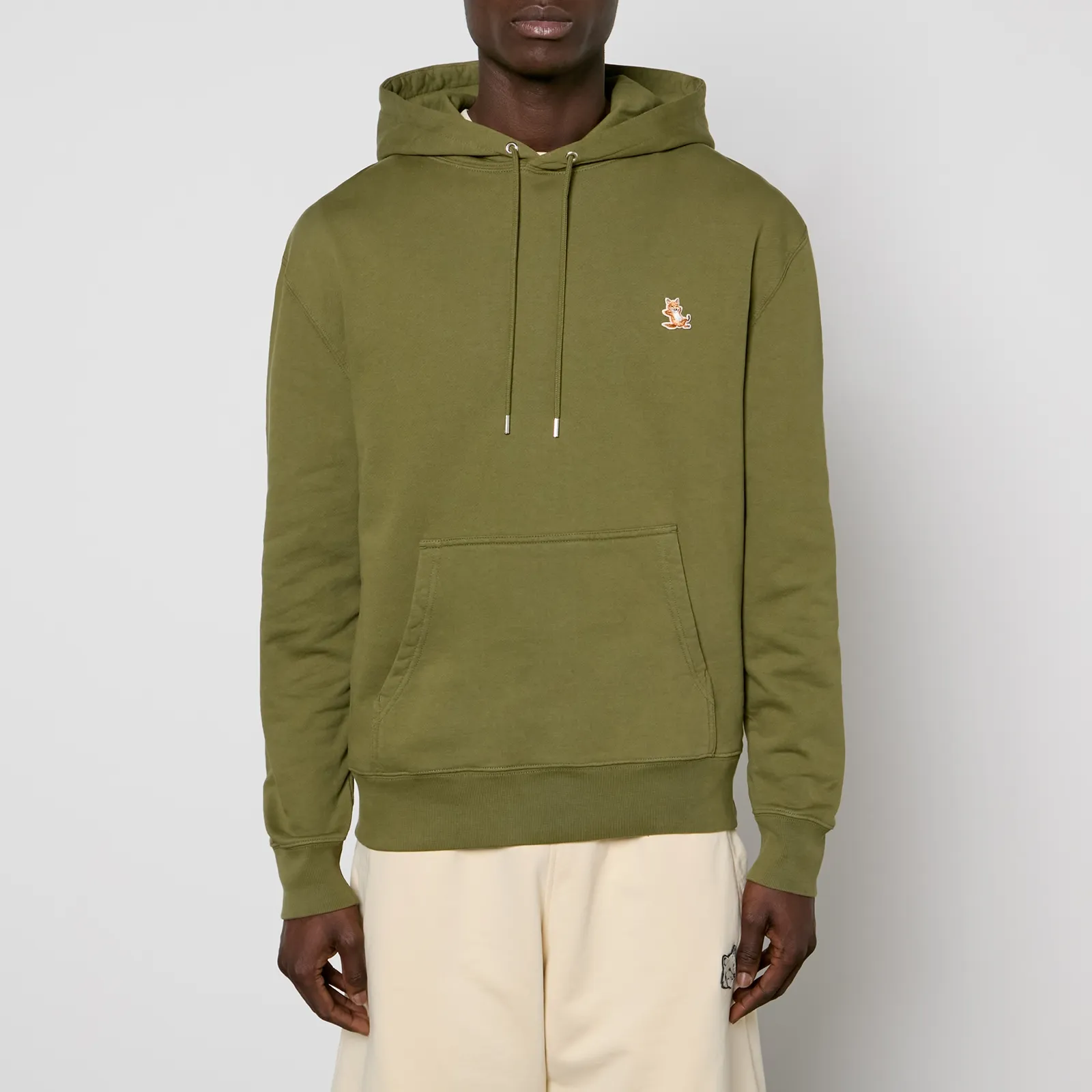 Maison Kitsuné Chillax Patch Regular Cotton-Jersey Hoodie - S | Coggles