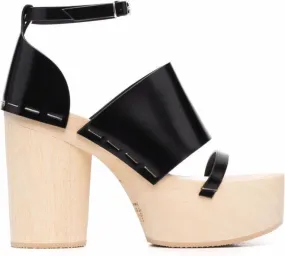 Maison Margiela platform buckle-fastening sandals Black