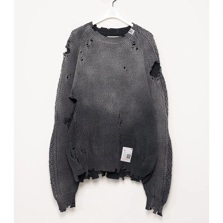 【Maison MIHARA YASUHIRO】SUN FADED KNIT PULLOVER J13SW702