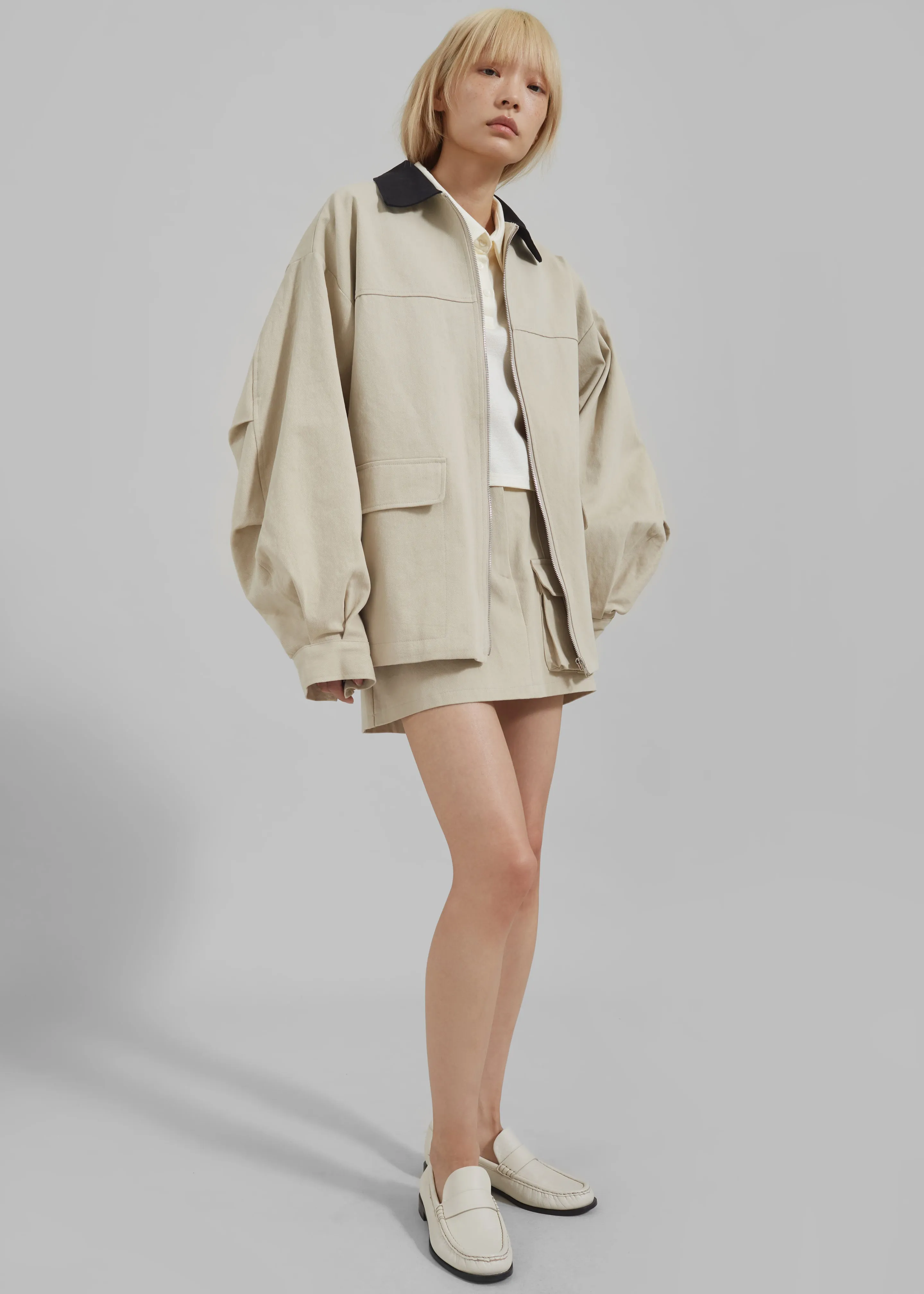 Malia Utility Jacket - Beige