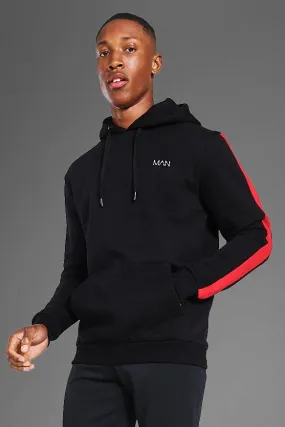 Man Active Oth Side Stripe Hoodie