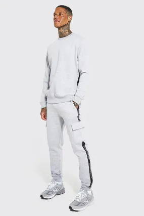 Man Official Tape Cargo Tracksuit
