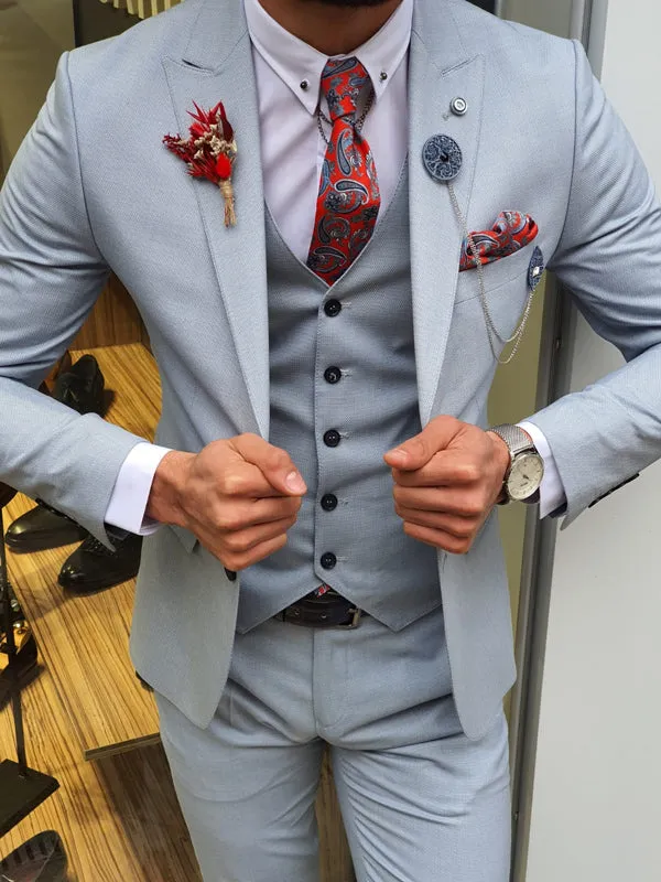 Marc Slim-Fit Suit Vest Blue