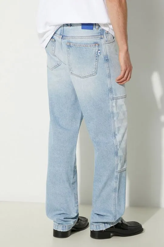 Marcelo Burlon jeans Laser Cross Dnm Straight Pant men's CMYA030F24DEN0034034