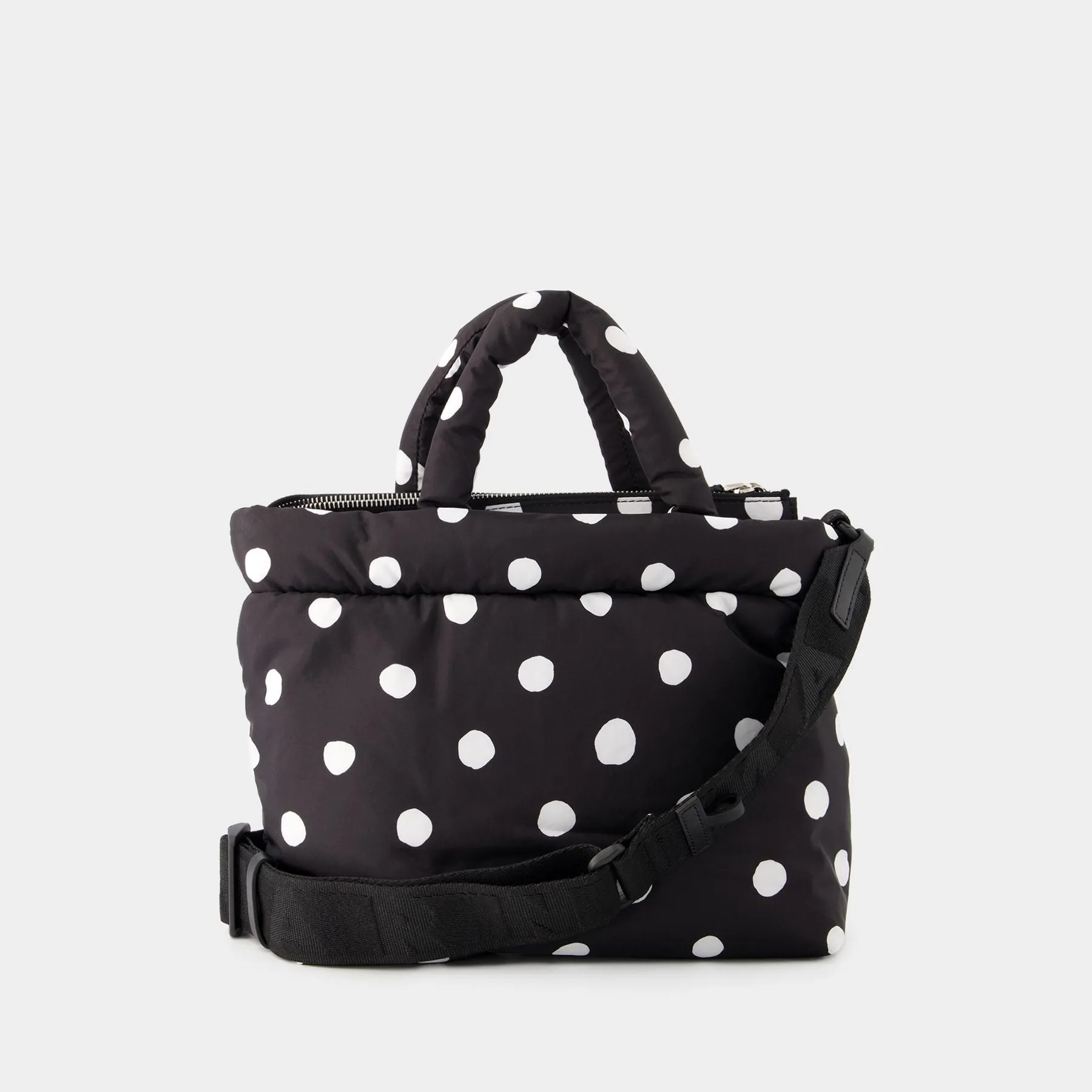 Marni  Ew Dots Print Tote Bag - Marni - Leather - Black