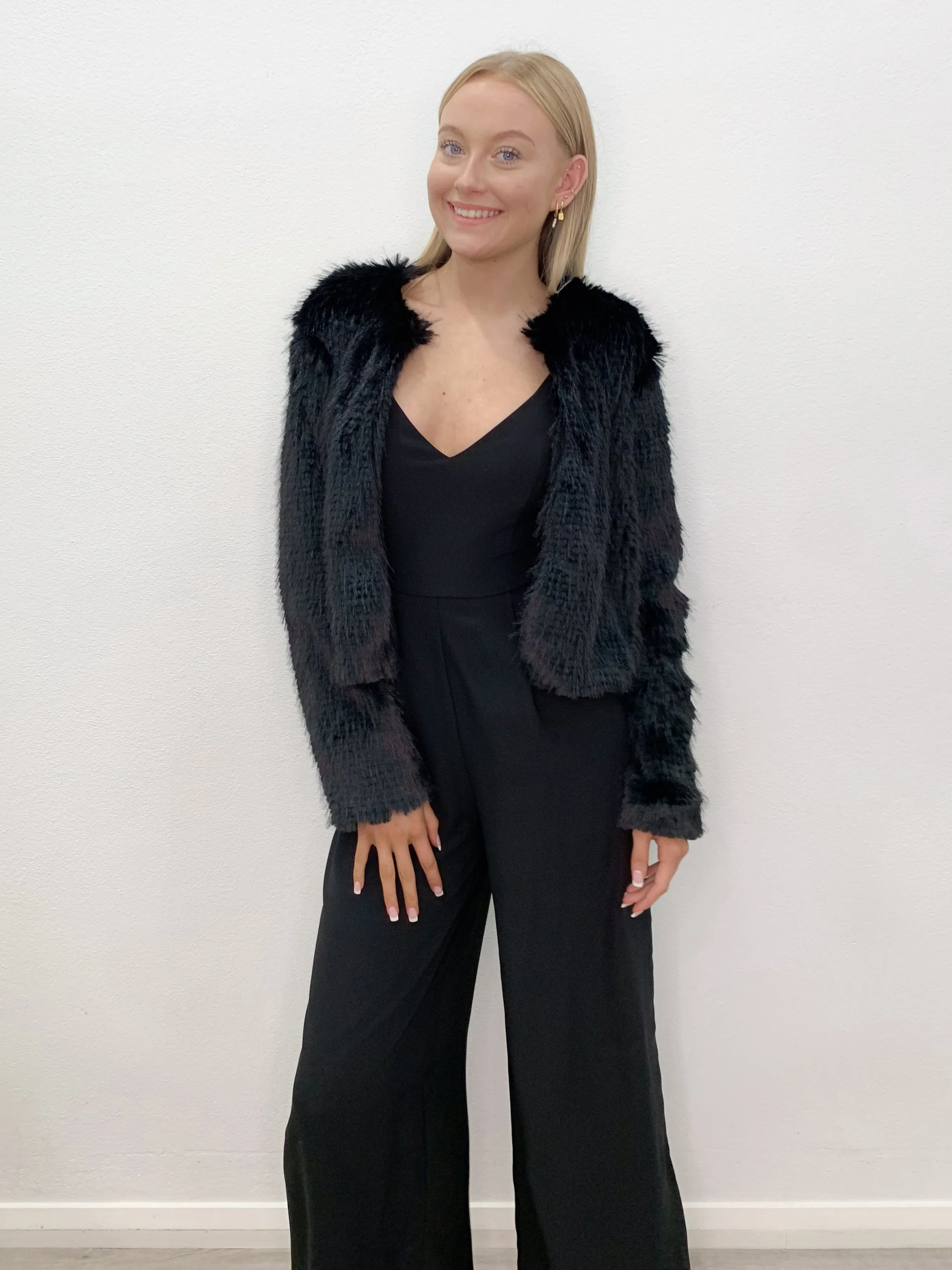 Mary Fluffy Jacket Black
