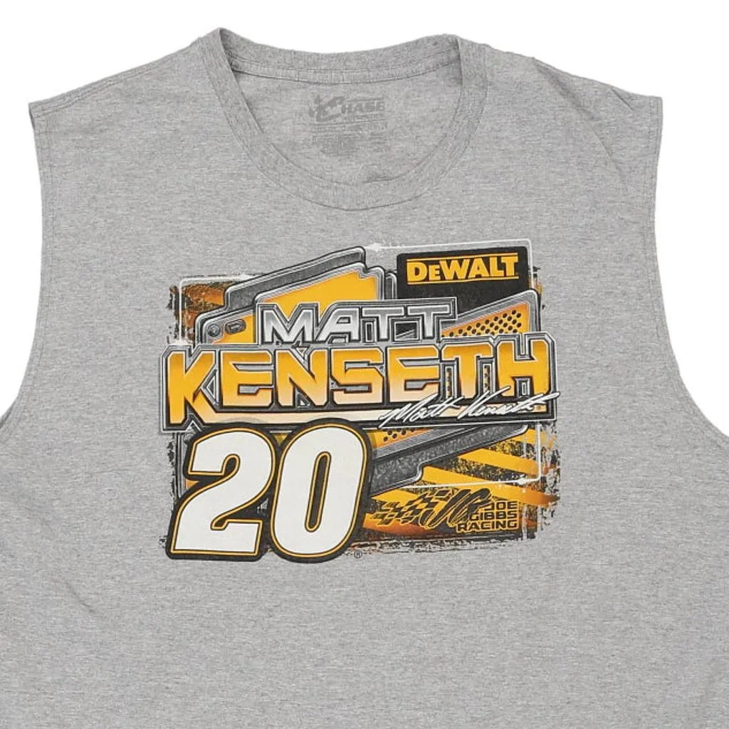 Matt Kenseth Chase Authentics Nascar Vest - 2XL Grey Cotton