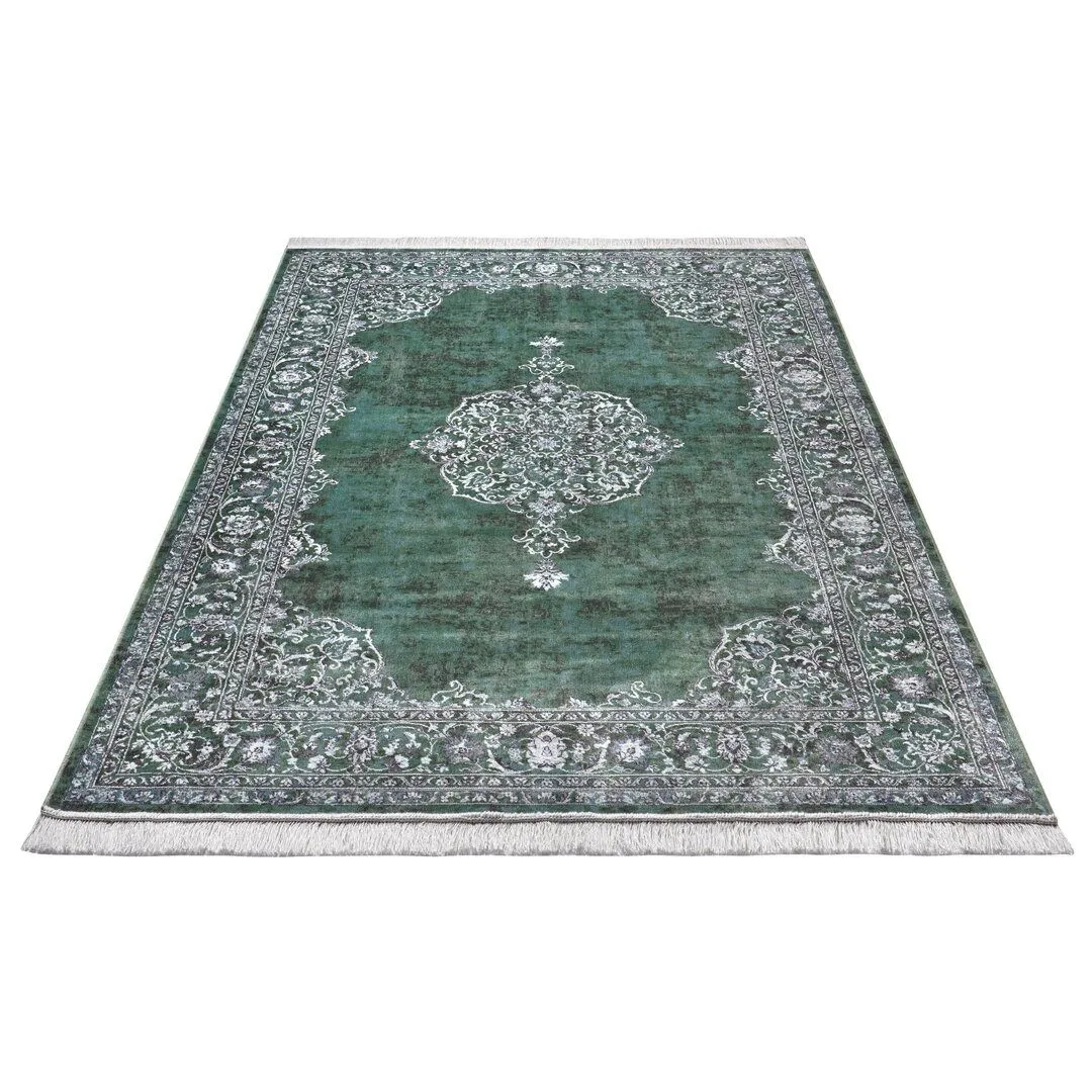Medallion Green Rug