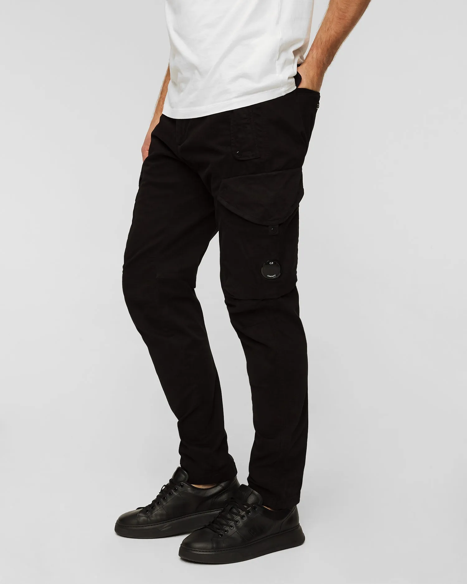 Men's black trousers C.P. Company 15cmpa058a005529g-999