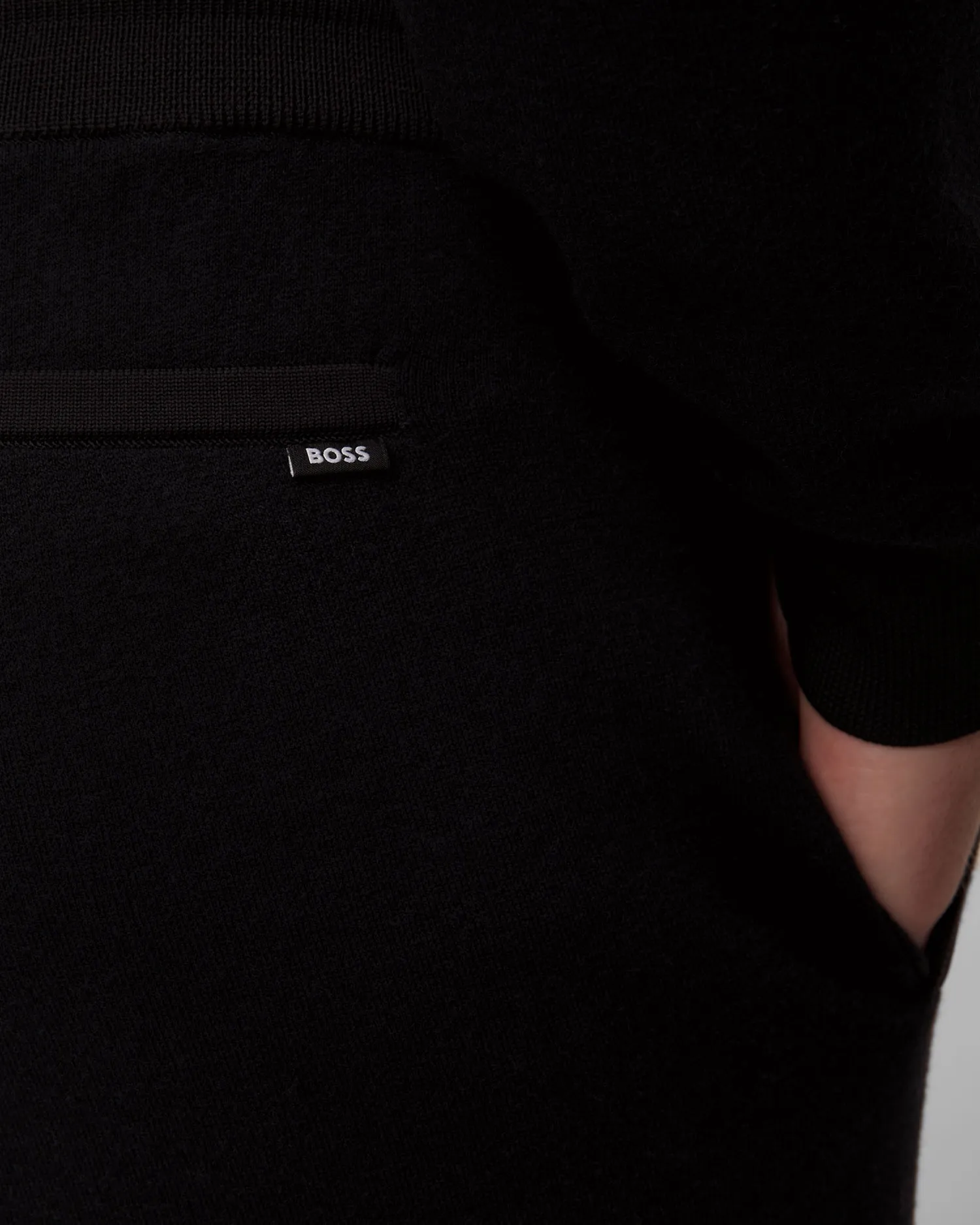 Men's black wool trousers Hugo Boss H Donetto 50519608-1