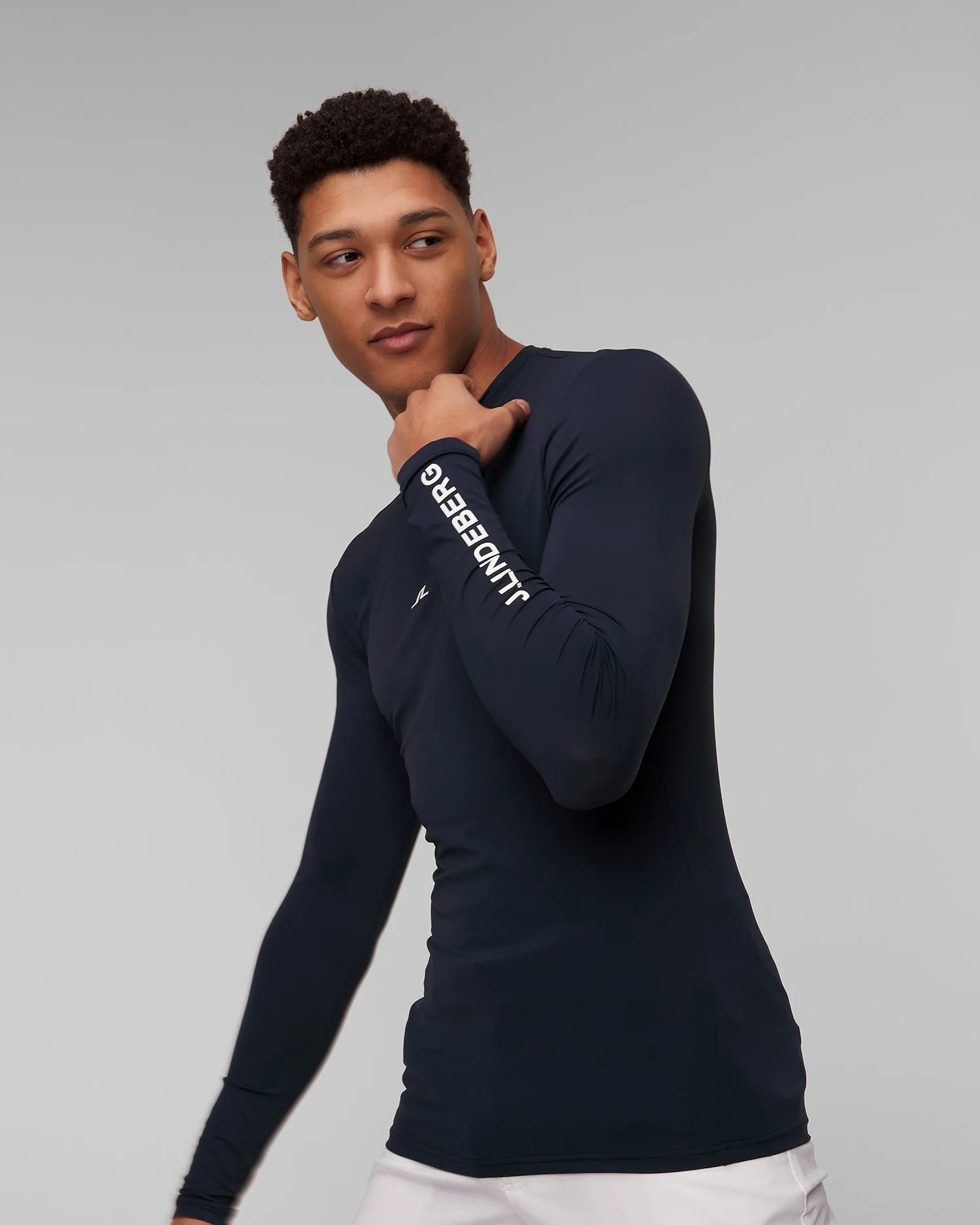 Men's navy blue longsleeve J.Lindeberg Thor GMJT09160-6855
