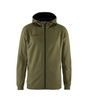Mens adv unify full zip hooded jacket dark grey melange Craft