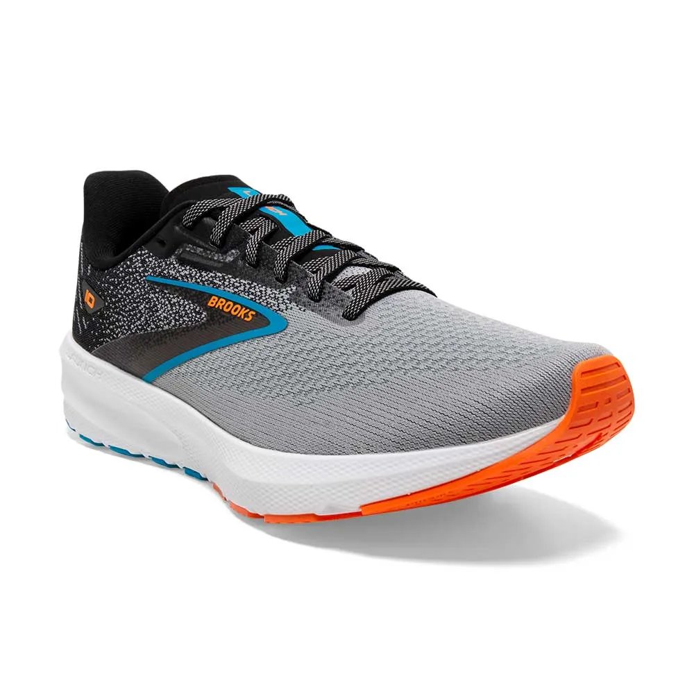 Men's Launch 10 Running Shoe - Black/Grey/Orange Clown Fish - Regular (D)