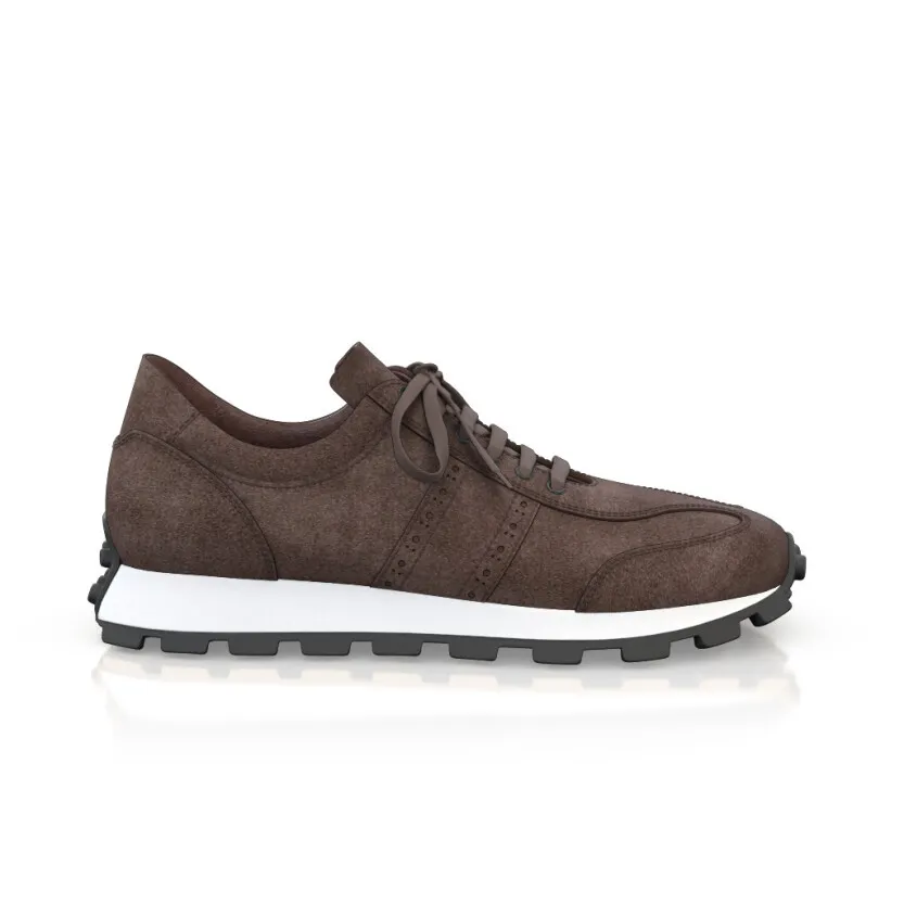 Men's Leather Running Sneakers 57232