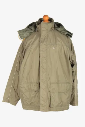 Mens Nike Puffer Lightweight Jacket Vintage Size XXL Light Green C2516 - Pepper Tree London
