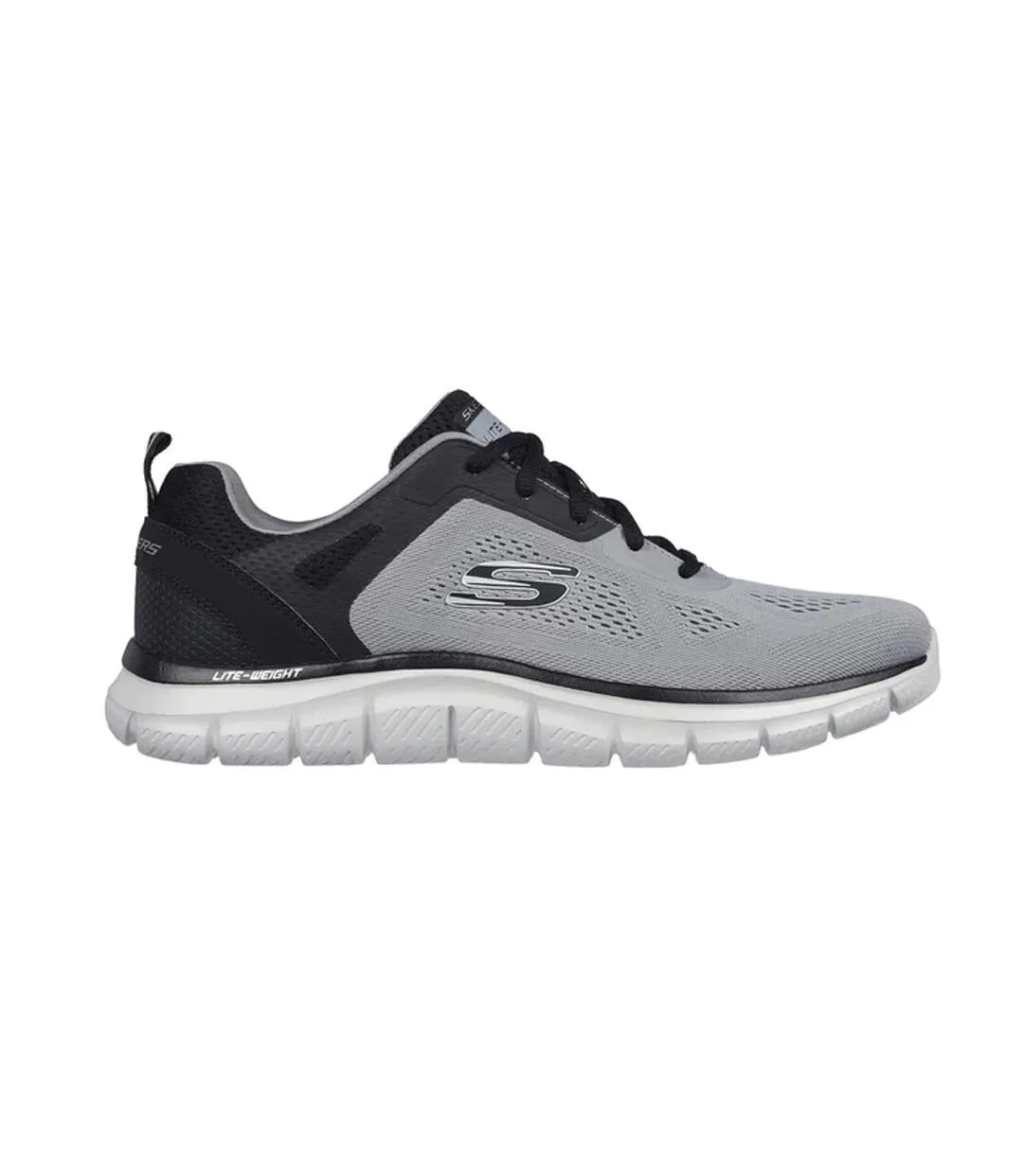 Mens track broader trainers grey/black Skechers